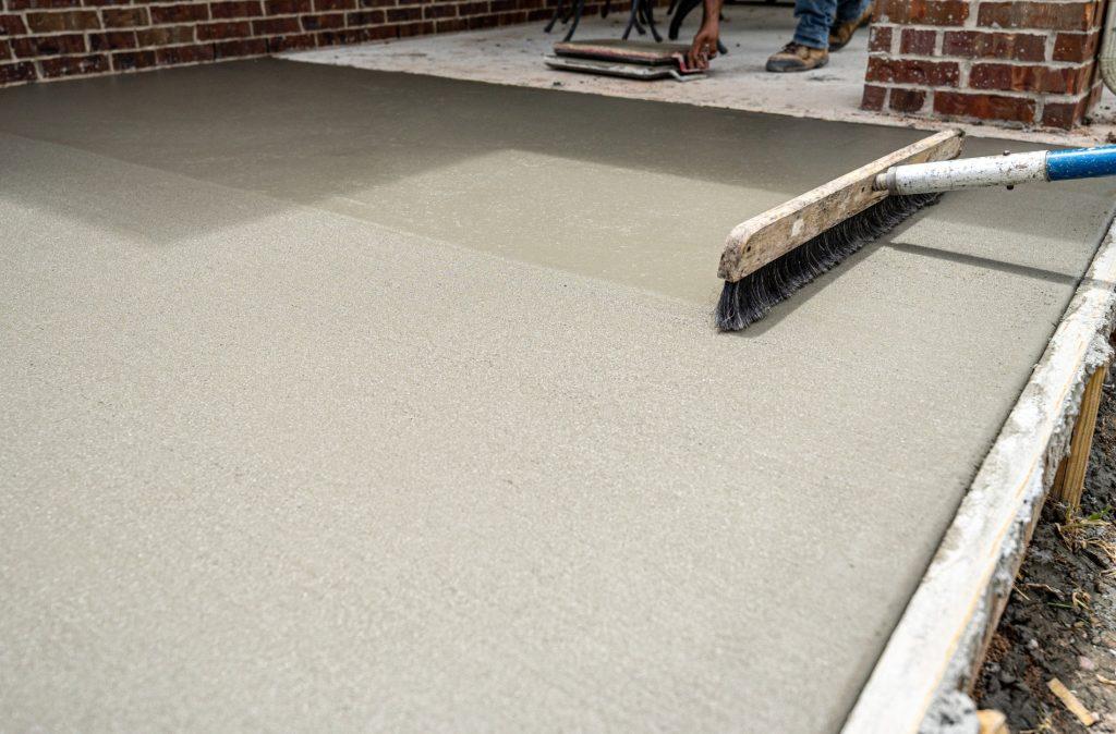 concrete patio